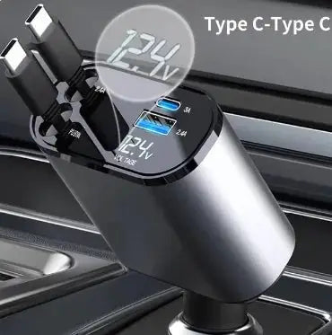 USB - C Retractable Car Charger - Ultimate Tech Gear